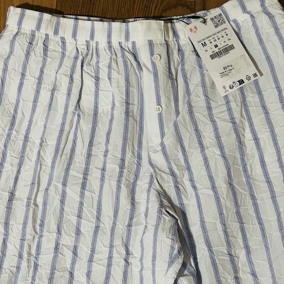 Zara Stripe “pyjama style” Pants, Medium - Picture 4 of 5